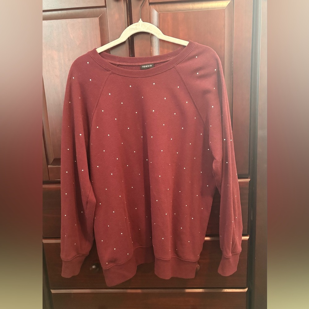 Torrid Rhinestone Sweatshirt - Picture 3 of 9